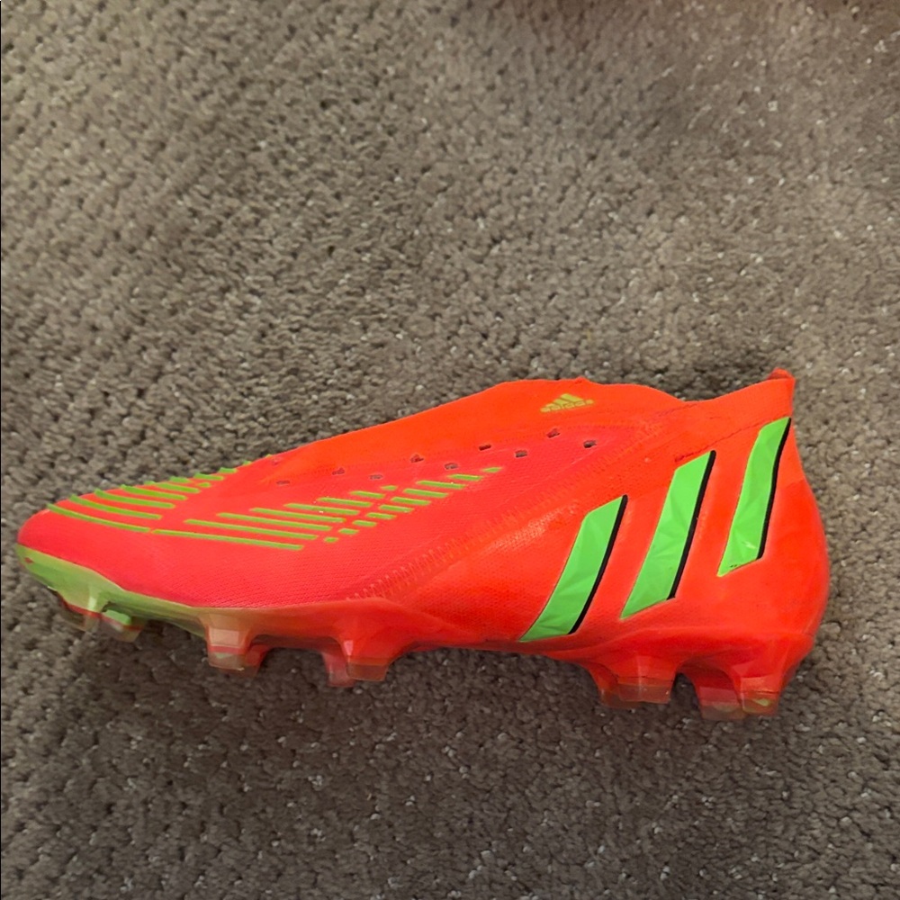 Adidas Predator Edge+FG, Solar Red/Solar Green/Core Black, Size U.S. 7